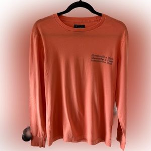 Abercrombie & Fitch Long Sleeve Tee. Size Men’s XS. Color Orange.
